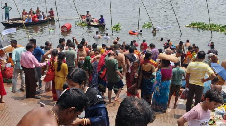 লাঙ্গলবন্দে লাখো পূণ্যার্থীর অংশগ্রহণে মহাষ্টমীর স্নানোৎসব