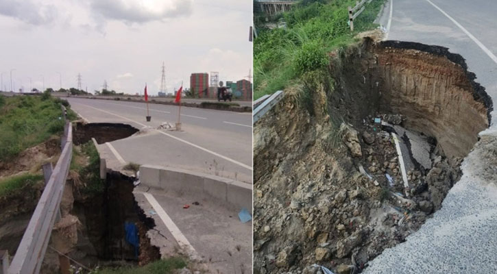 ৩ বছরেই ভেঙে গেল ৬০৯ কোটি টাকার শীতলক্ষ্যা সেতুর সংযোগ সড়ক