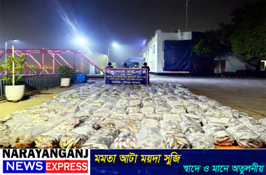 কাঁচপুরে কোস্ট গার্ডের ১০ হাজার কেজি জাটকা জব্দ