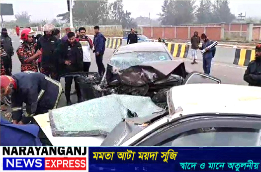 রূপগঞ্জে ঢাকা-সিলেট মহাসড়কে প্রাইভেটকার ও ট্রাকের সংঘর্ষ, নিহত ৩