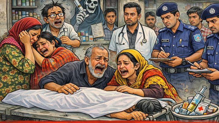ফতুল্লায় পল্লিচিকিৎসকের ভুল চিকিৎসায় দিনমজুরের মৃত্যুর অভিযোগ