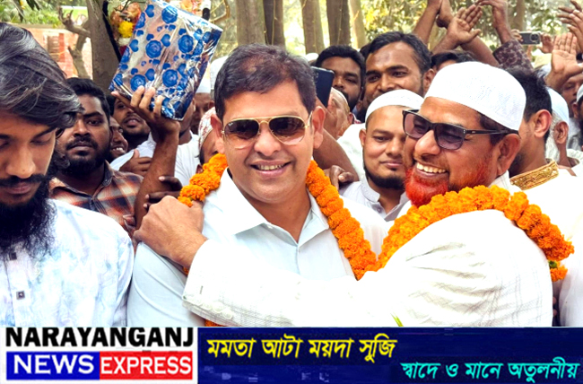 রুপগঞ্জে জামায়াত প্রার্থীকে বরণ করে নিলেন দিপু ভূঁইয়া
