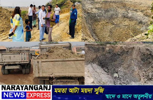বন্দরে প্রশাসনকে বৃদ্ধাঙ্গুল দেখিয়ে মাটিকাটা সকালে বন্ধ বিকেলে চালু