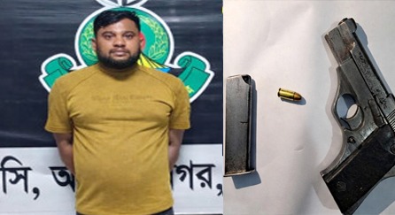 বন্দরের  শীর্ষ সন্ত্রাসী দিপু অস্ত্রসহ গ্রেপ্তার