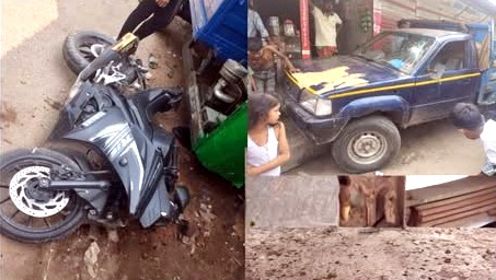 ফতুল্লার বক্তাবলীতে মালবাহী গাড়ি ও মোটরসাইকেল সংঘর্ষ : নিহত ১, আহত ২