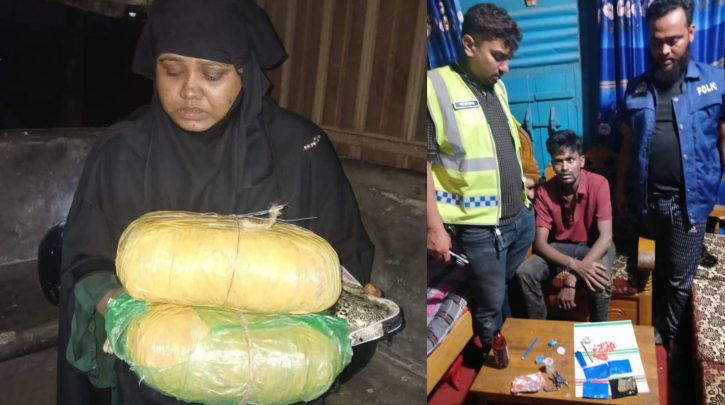 সোনারগাঁয়ে পৃথক অভিযানে গাঁজা ও ইয়াবাসহ দু’জন গ্রেফতার