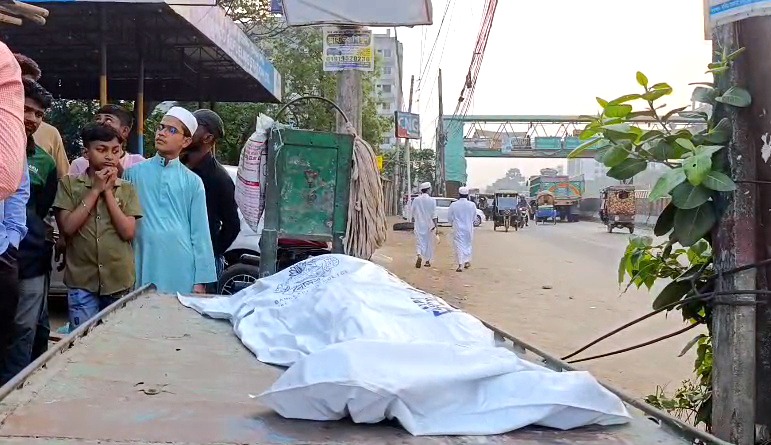 সিদ্ধিরগঞ্জে সড়ক দুর্ঘটনায় মোটরসাইকেল আরোহী নিহত