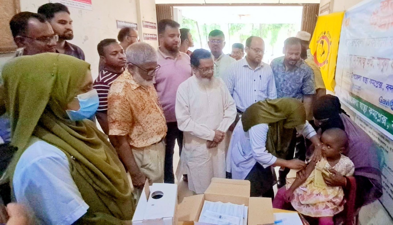 বন্দরে হাম-রুবেলা টিকাদান ক্যাম্পেইন উদ্বোধন