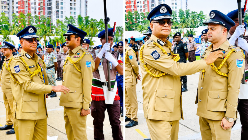 আইজিপি ব্যাজ পেলেন নারায়ণগঞ্জের দুই অতিরিক্ত পুলিশ সুপার