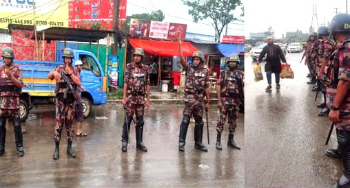 স্বস্তিতে ঈদযাত্রায় নারায়ণগঞ্জের মহাসড়কে বিজিবির টহল