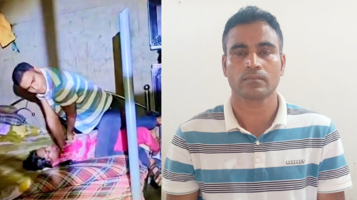 আড়াইহাজারে স্ত্রীর গলা টিপে হত্যাচেষ্টার ভিডিও ভাইরাল, স্বামী গ্রেপ্তার