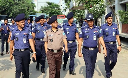 সিদ্ধিরগঞ্জ থানা পরিদর্শনে অতিরিক্ত ডিআইজি এম এ জলিল