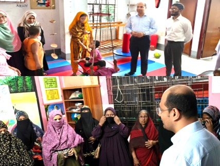 নারায়ণগঞ্জ সদরে প্রতিবন্ধী শিশুদের মাঝে শিক্ষা ও থেরাপি সামগ্রী বিতরণ