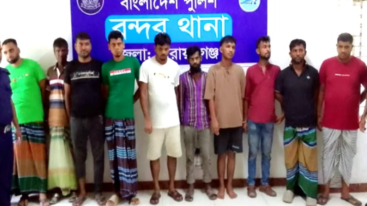 বন্দরে চোর ও ছিনতাইকারী সন্দেহে ৭ জন আটক