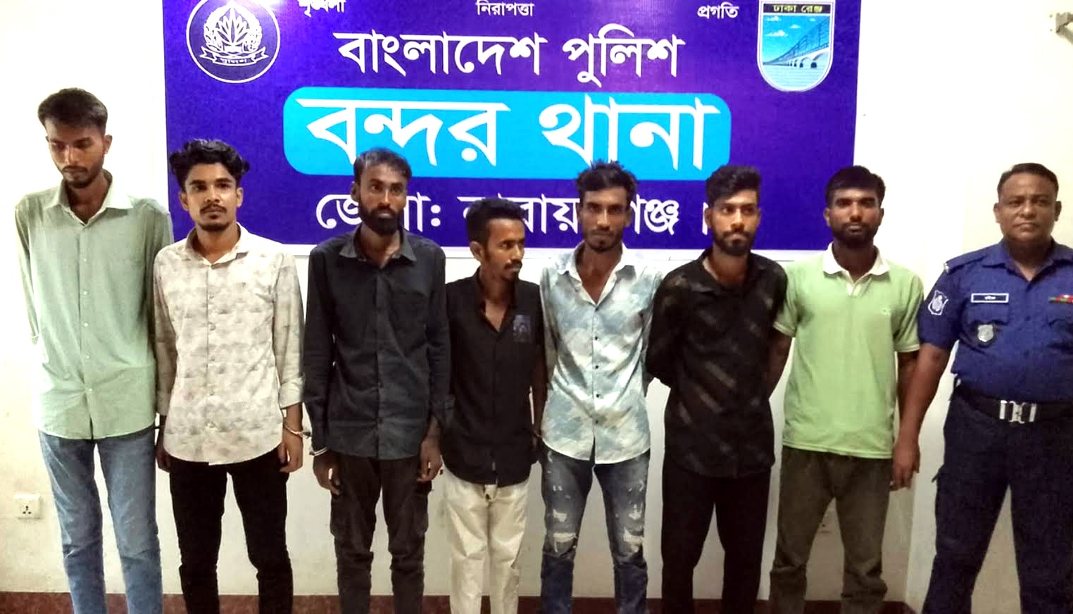 বন্দরে ‘হানি ট্র্যাপে’ ফেলে শিক্ষার্থী সর্বস্ব লুটের মামলায় ৭ জনের ২ দিনের রিমান্ড