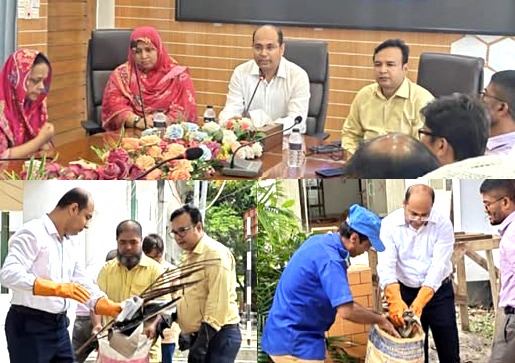নারায়ণগঞ্জ সদর উপজেলাকে পরিচ্ছন্ন ও বাসযোগ্য হিসেবে গড়ে তুলতে প্রস্তুতিমূলক পরিচ্ছন্নতা অভিযান