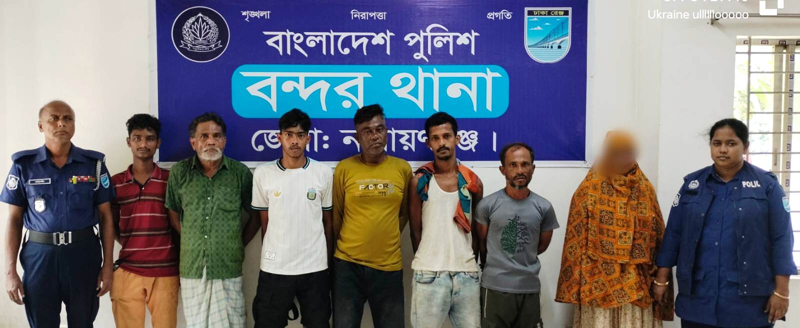 বন্দরে হত্যা মামলার আসামি সাজেন ও মাদকসহ গ্রেফতার ৭