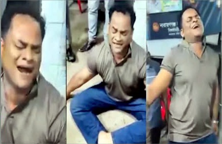 বন্দর খেয়াঘাটে নৌ-পুলিশ কর্মকর্তার অস্বাভাবিক আচরণের ভিডিও ভাইরাল