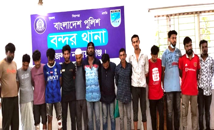 বন্দরে বুলবুল হত্যা মামলার আসামিসহ বিভিন্ন অপরাধে ১৪ জনকে গ্রেফতার 