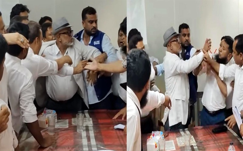 নারায়ণগঞ্জ বারে মারমুখী দুই পক্ষ, আইনজীবীদের সংঘর্ষে উত্তপ্ত পরিস্থিতি